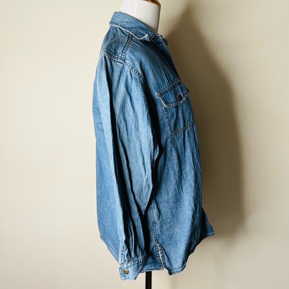 Liz Claiborne Liz Wear Vintage Denim Button Down Shirt - Picture 3 of 5